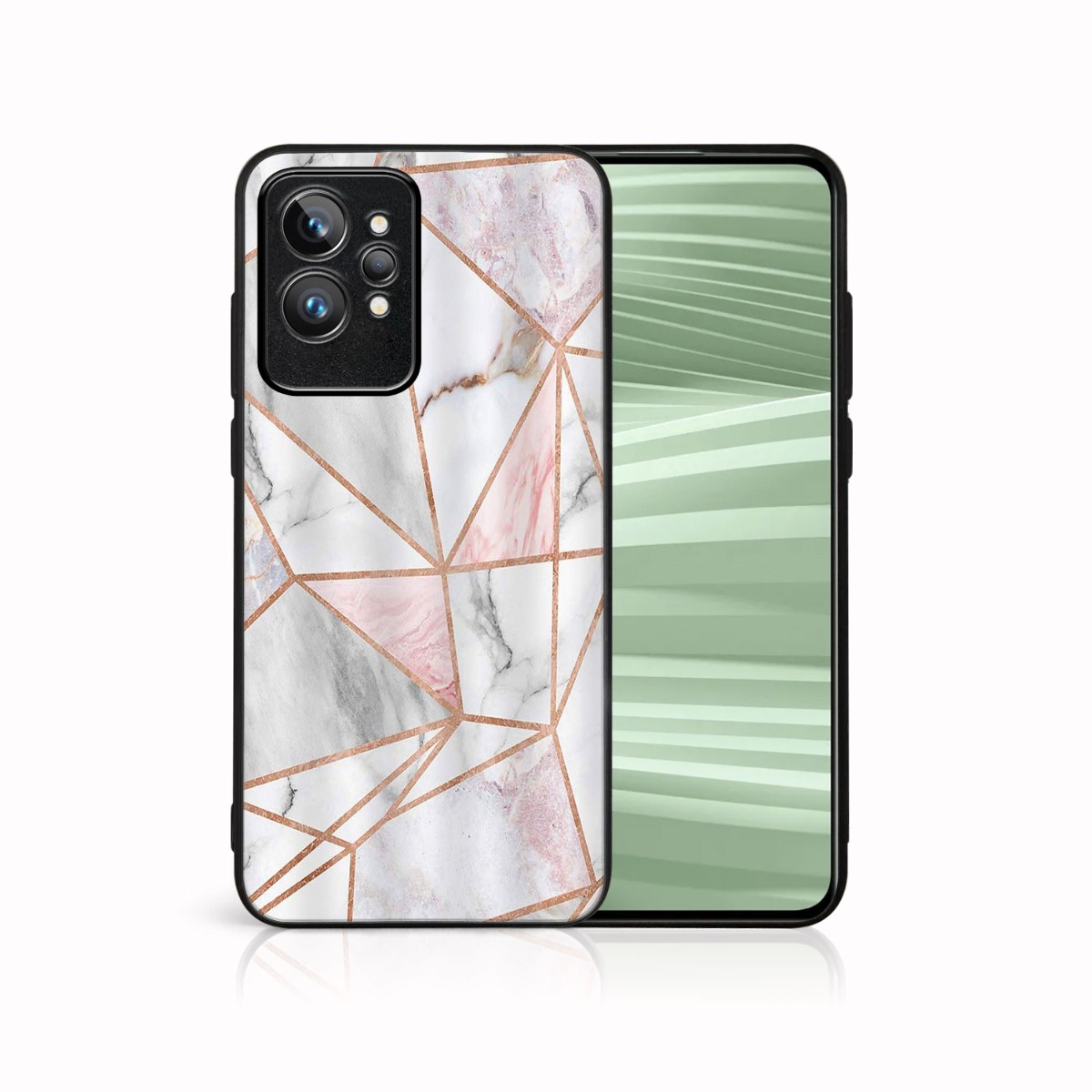 MY ART Védőhuzat Realme GT2 Pro PINK MARBLE (143)