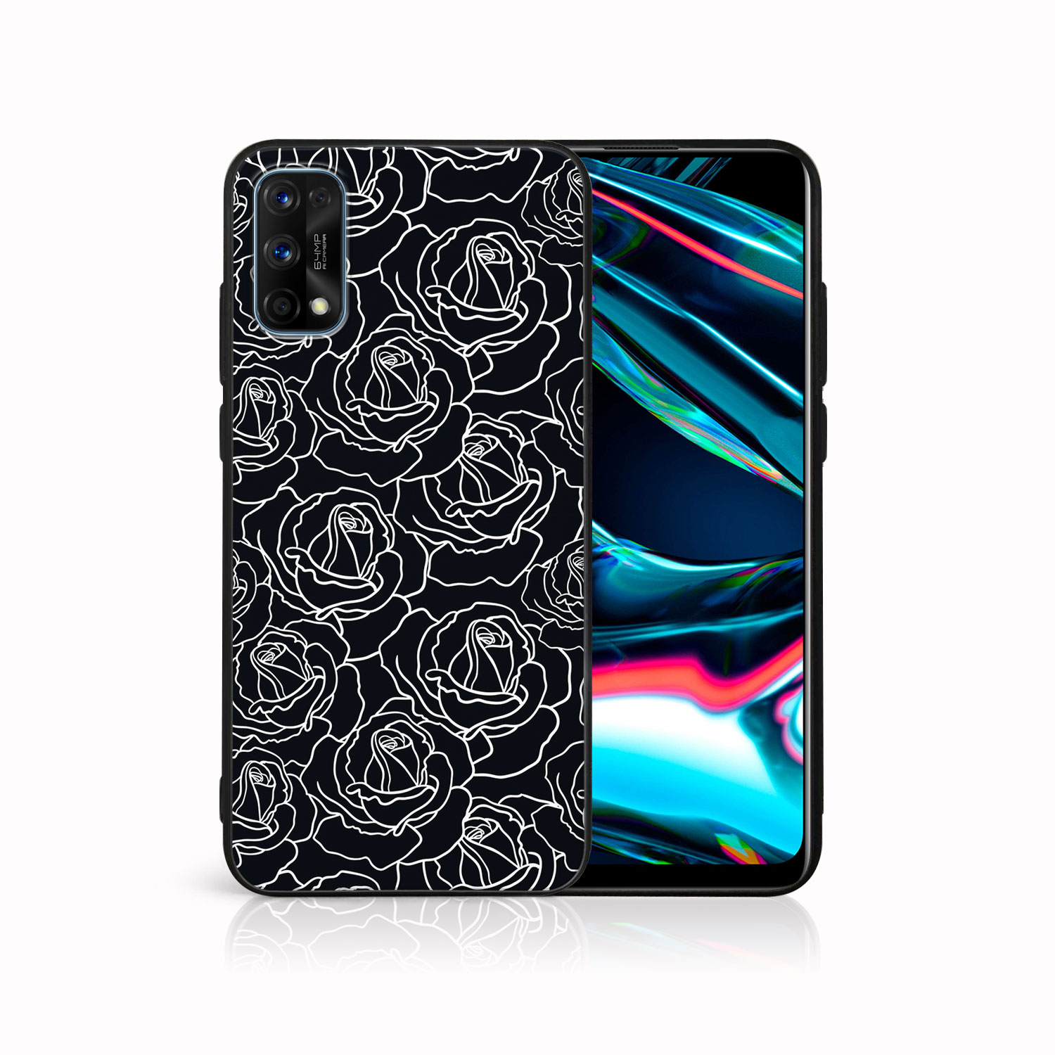 MY ART Realme 7 Pro Védőhuzat ROSES (172)