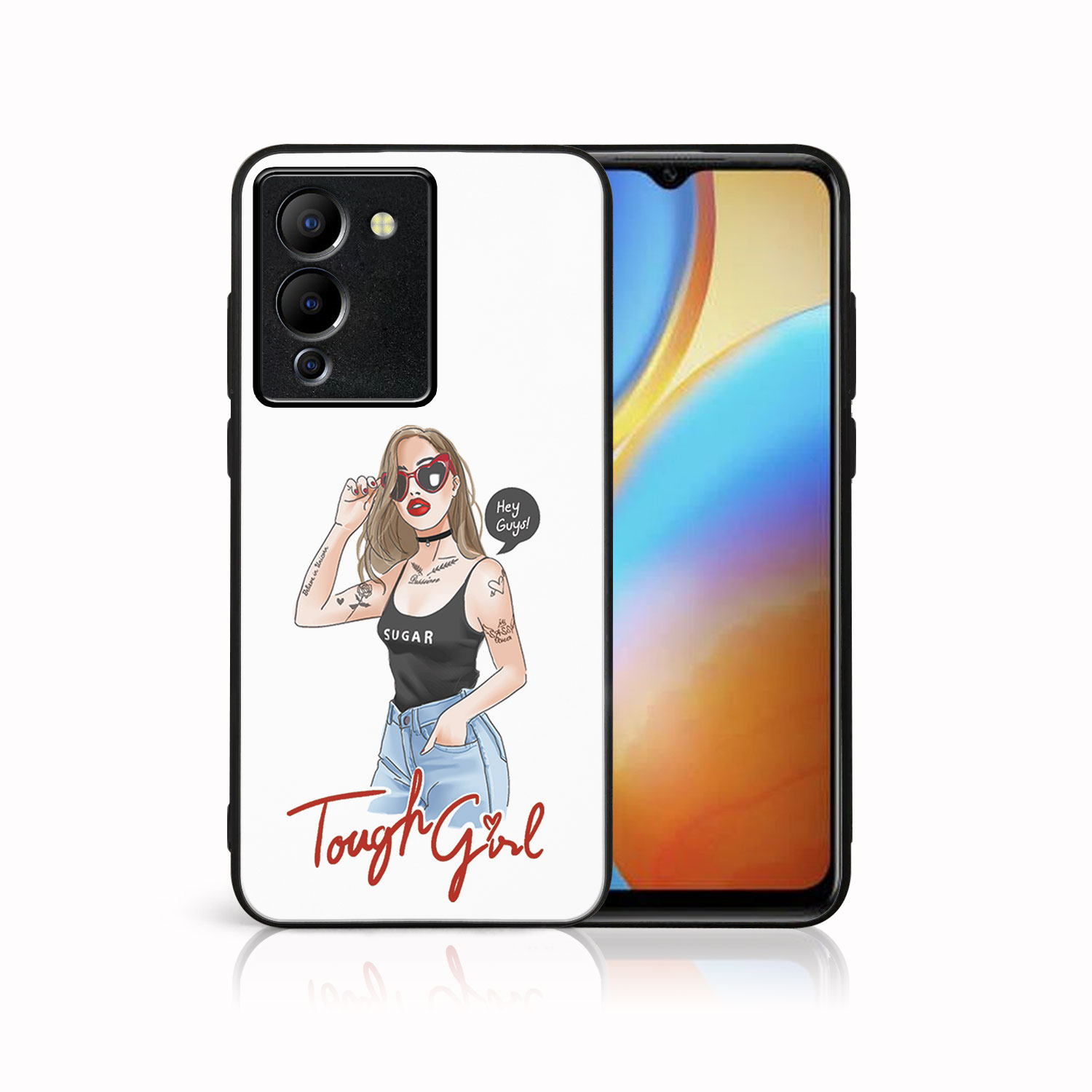 MY ART Védőhuzat Infinix Note 12 TOUGH GIRL (131)