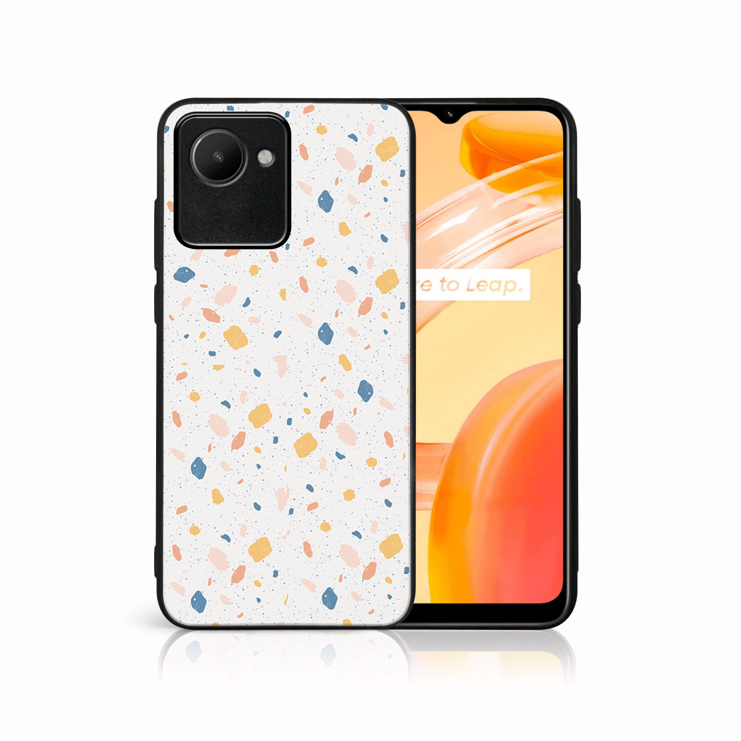 MY ART Védőhuzat Realme C30 ORANGE TERRAZZO (165)