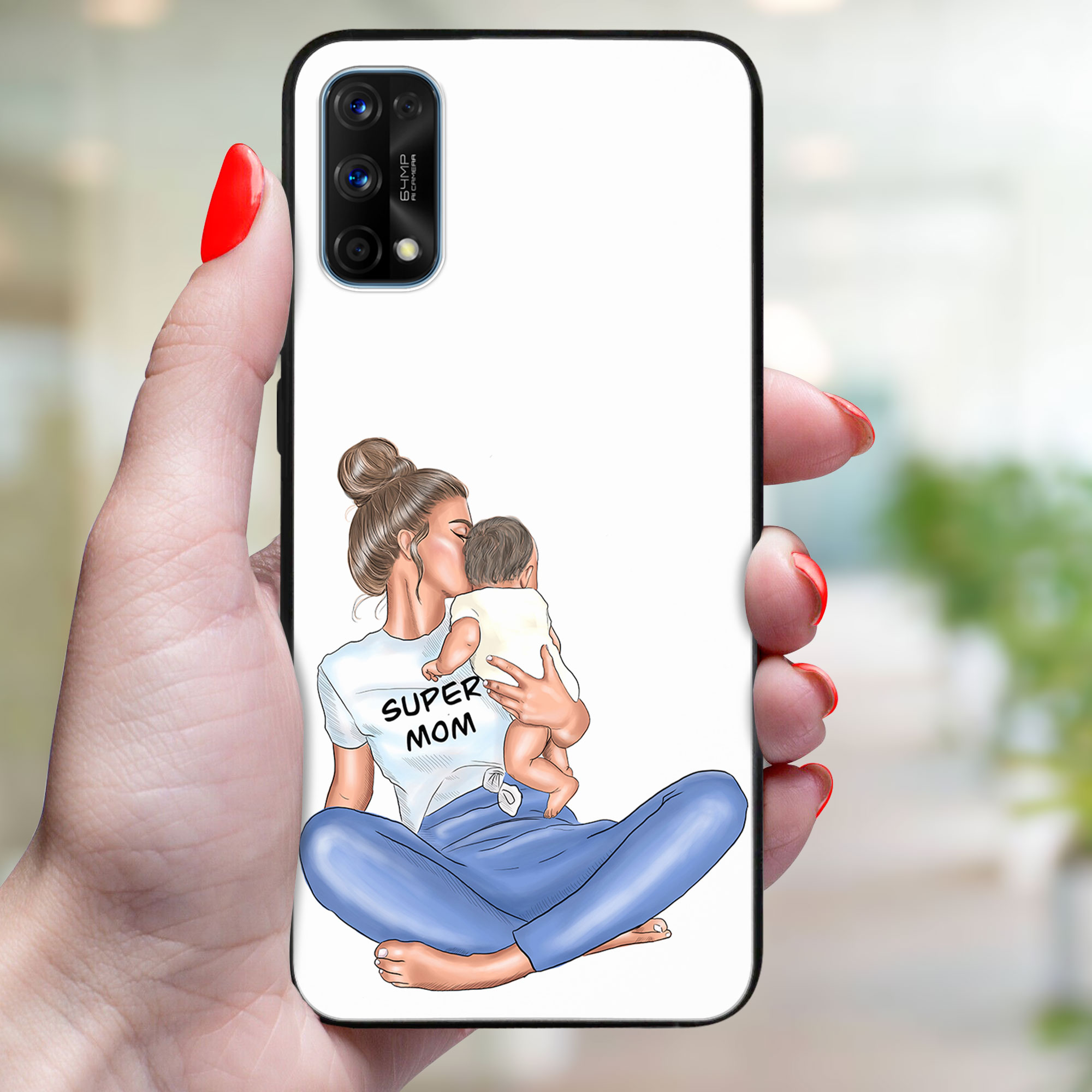 MY ART Védőhuzat Realme 7 Pro SUPERMOM (112)