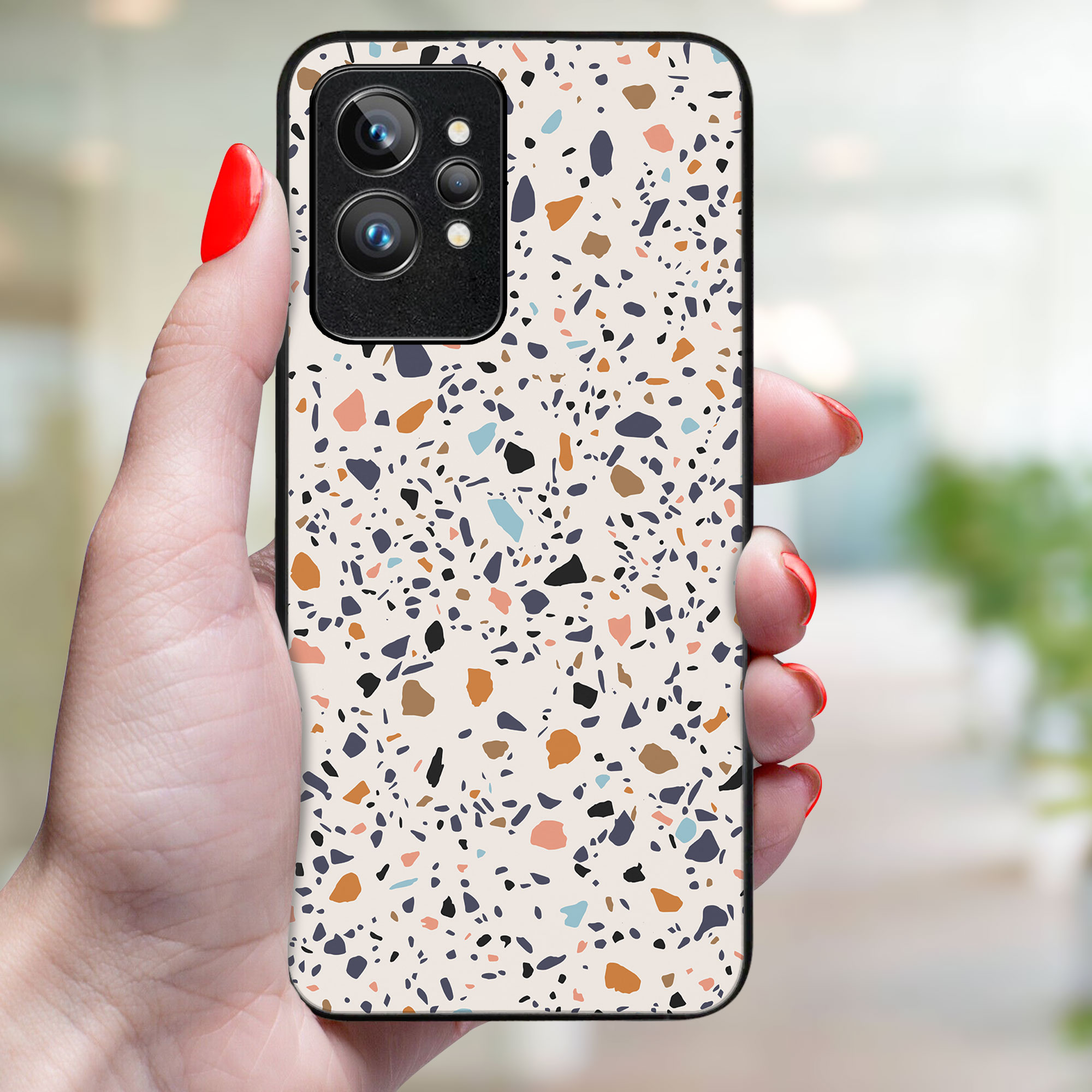 MY ART Védőhuzat Realme GT2 Pro BEIGE TERRAZZO (162)