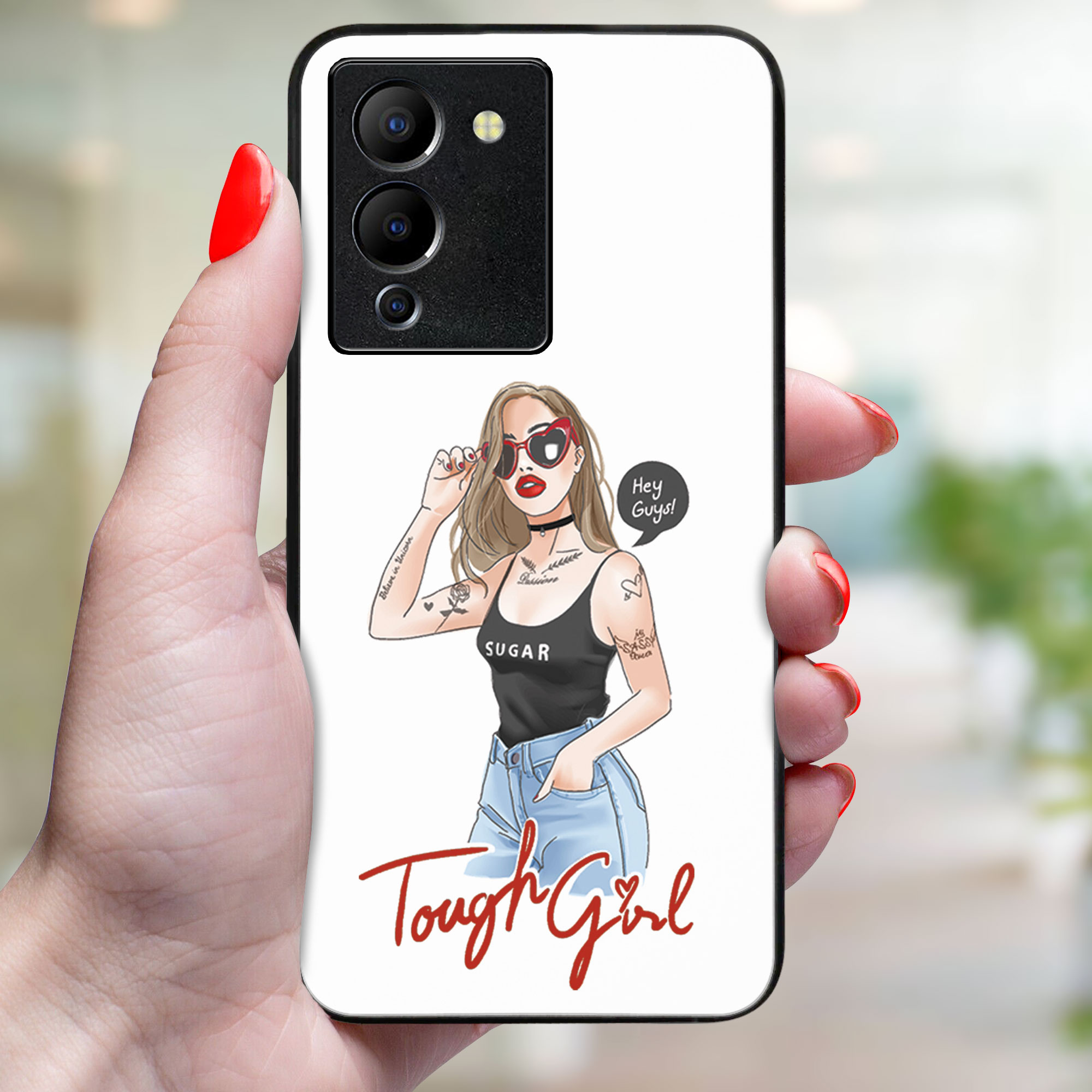 MY ART Védőhuzat Infinix Note 12 TOUGH GIRL (131)