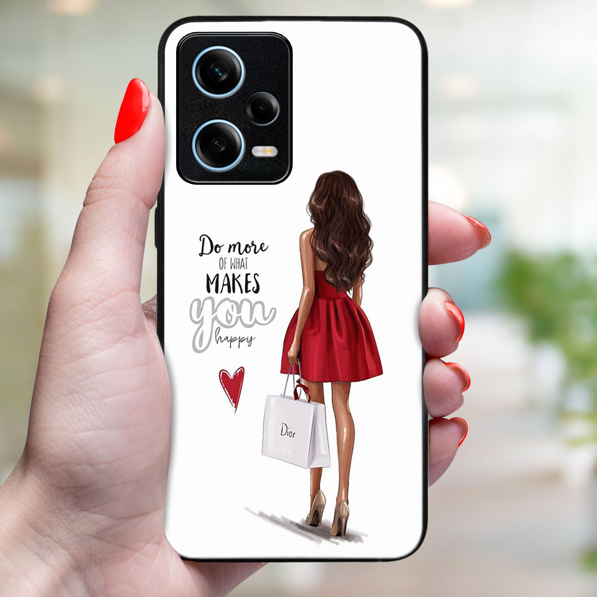 MY ART Védőtok Xiaomi Redmi Note 12 5G RED DRESS (137)