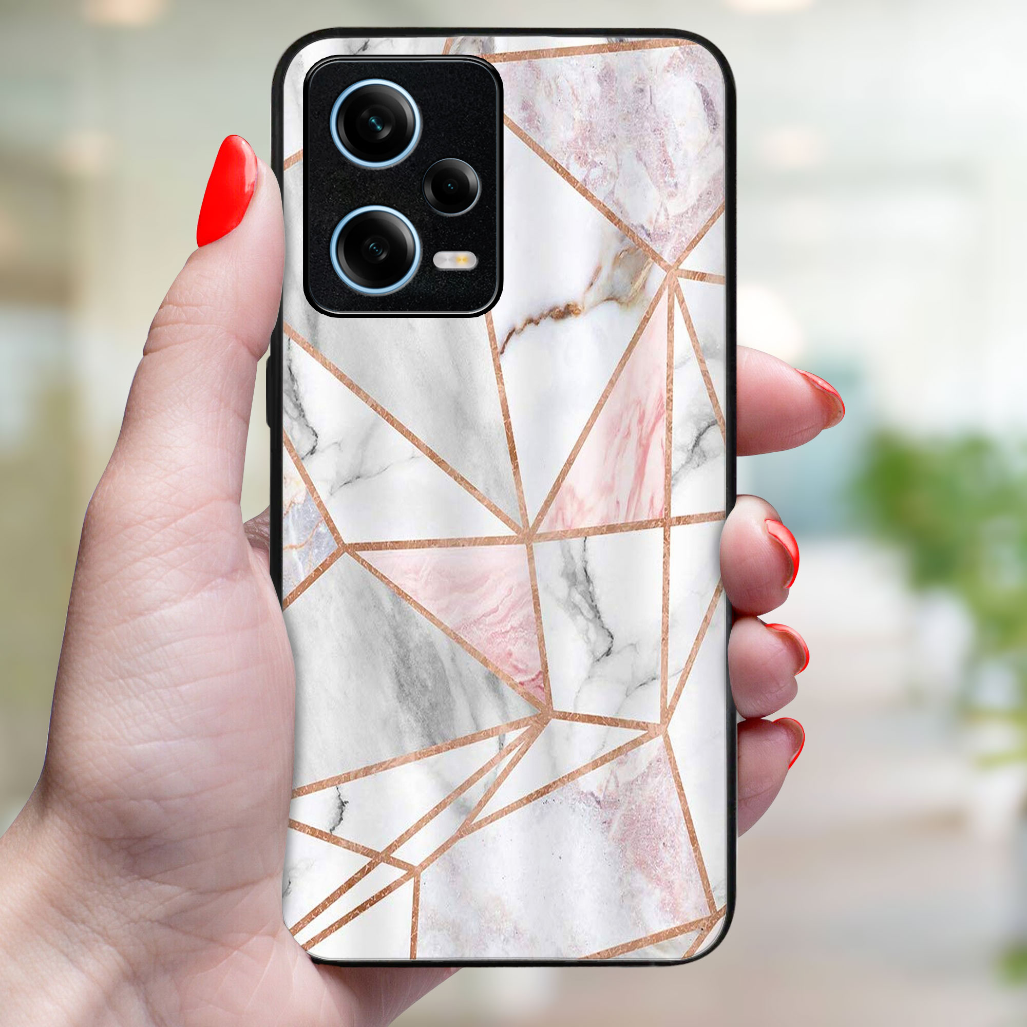 MY ART Védőtok Xiaomi Redmi Note 12 5G PINK MARBLE (143)