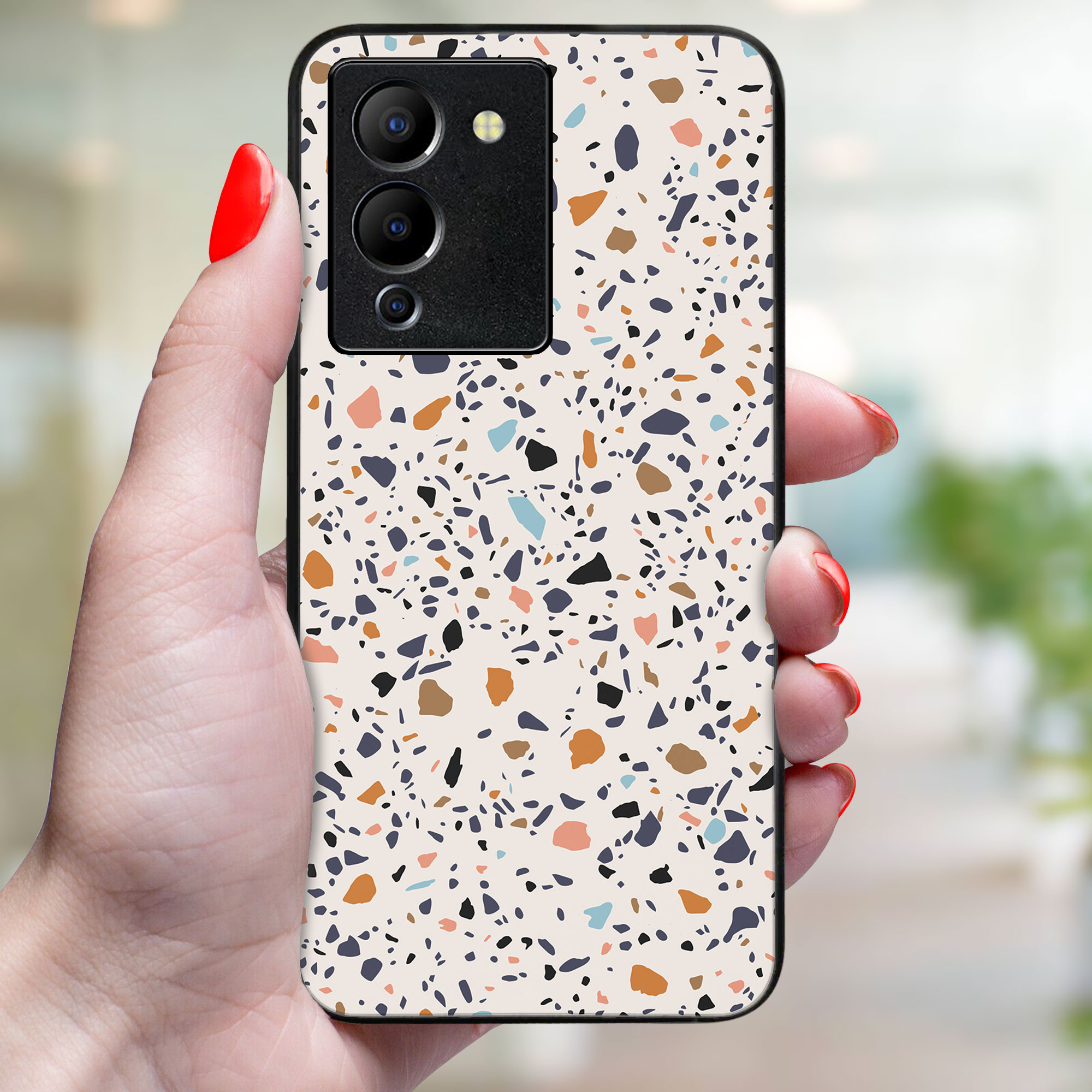 MY ART Védőburkolat Infinix Note 12 BEIGE TERRAZZO (162)