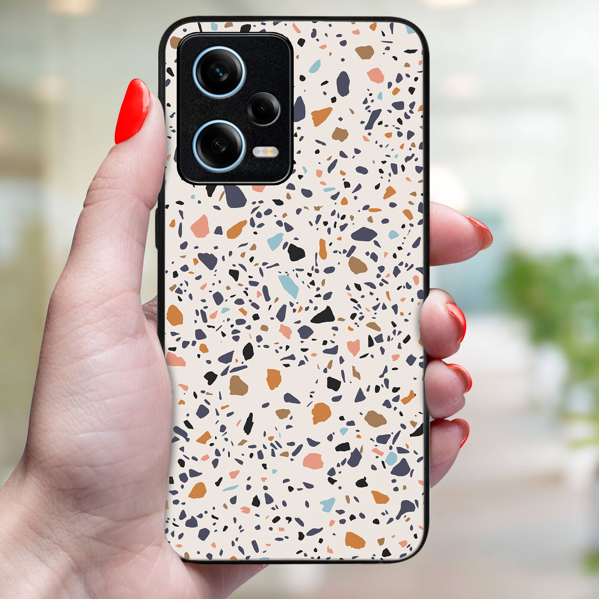 MY ART Védőtok Xiaomi Redmi Note 12 5G BEIGE TERRAZZO (162)