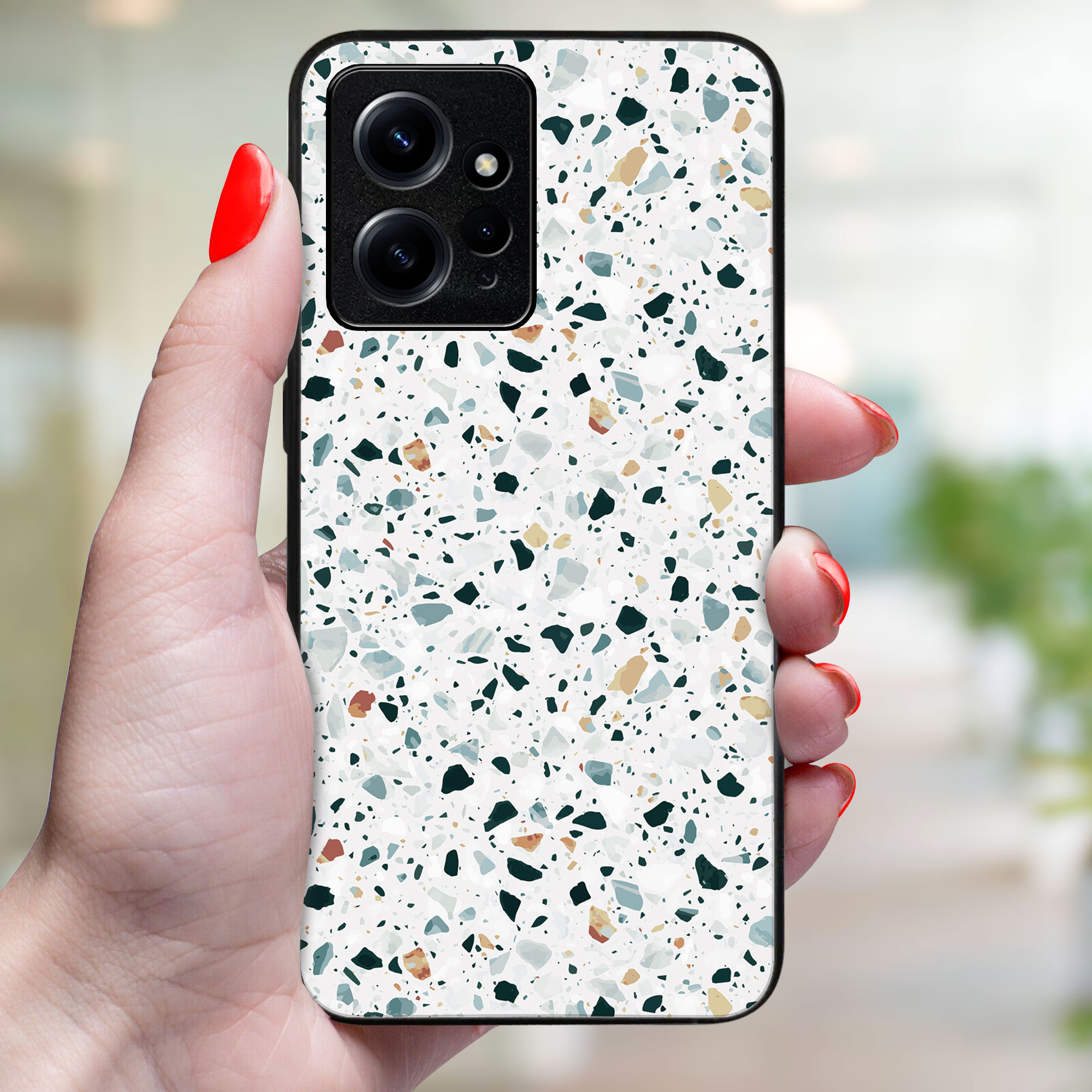 MY ART Védőtok Xiaomi Redmi Note 12 GREY TERRAZZO (163)