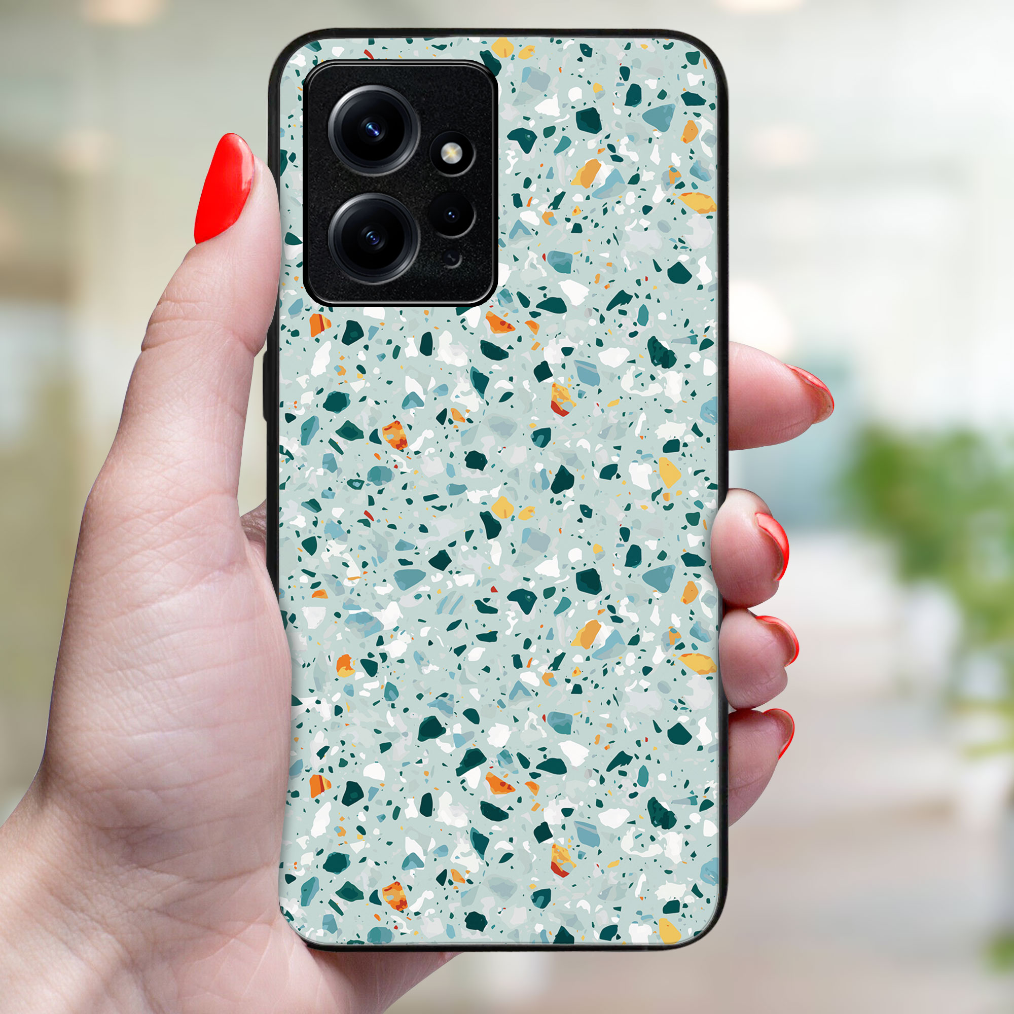 MY ART Védőtok Xiaomi Redmi Note 12 BLUE TERRAZZO (164)