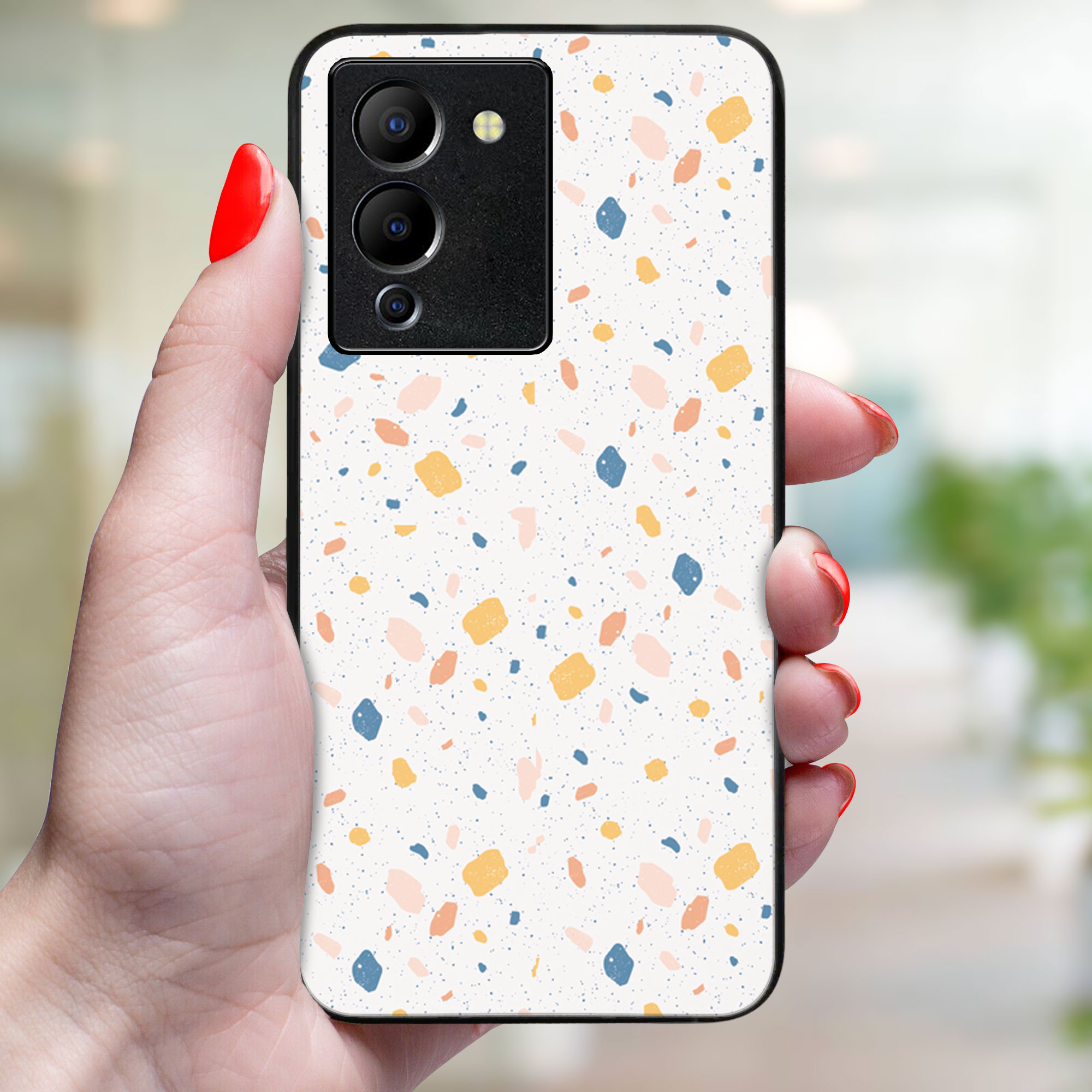 MY ART Védőburkolat Infinix Note 12 ORANGE TERRAZZO (165)