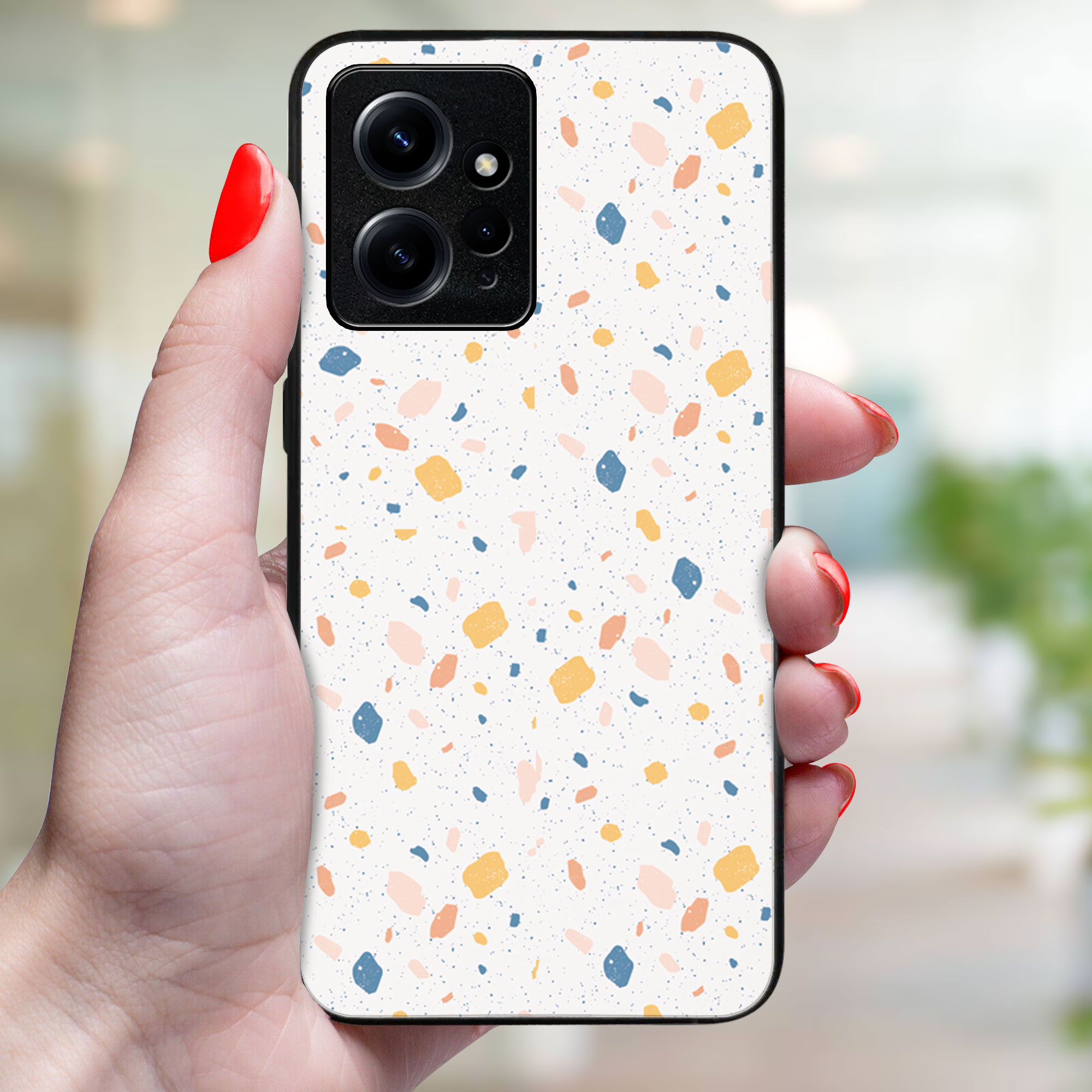 MY ART Védőburkolat Xiaomi Redmi Note 12 ORANGE TERRAZZO (165)