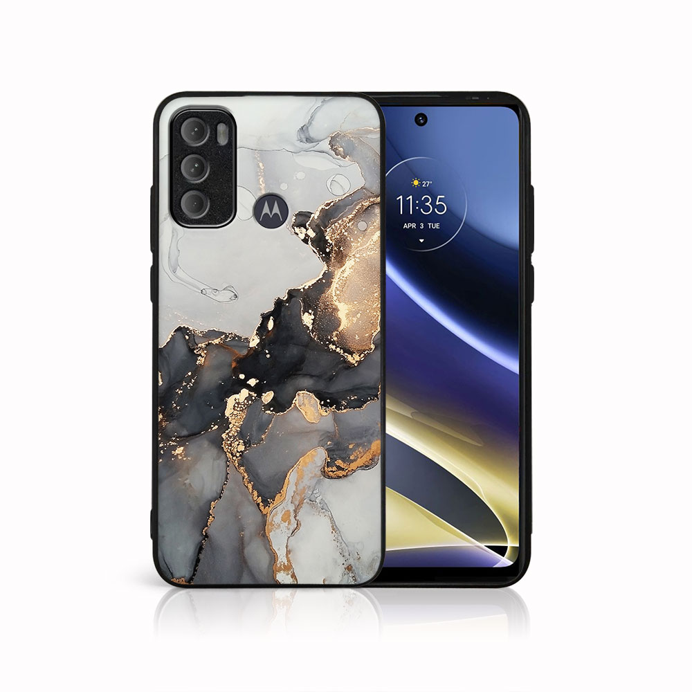 PROTEMIO MY ART Védőtok Motorola Moto G60 GREY MARBLE (140)