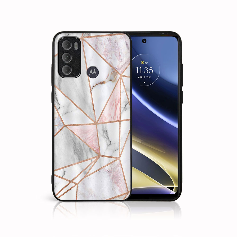 PROTEMIO MY ART Védőburkolat Motorola Moto G60 PINK MARBLE (143)