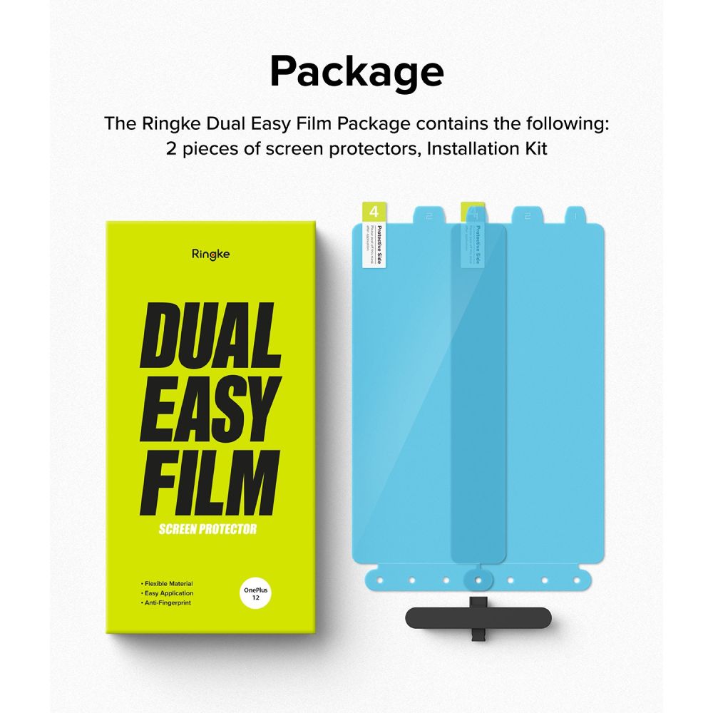 RINGKE DUAL EASY 2-PACK One Plus 12 Védőfólia