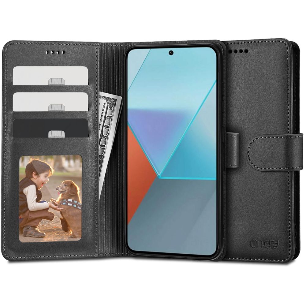 TECH-PROTECT WALLET Tok Xiaomi Redmi Note 13 Fekete