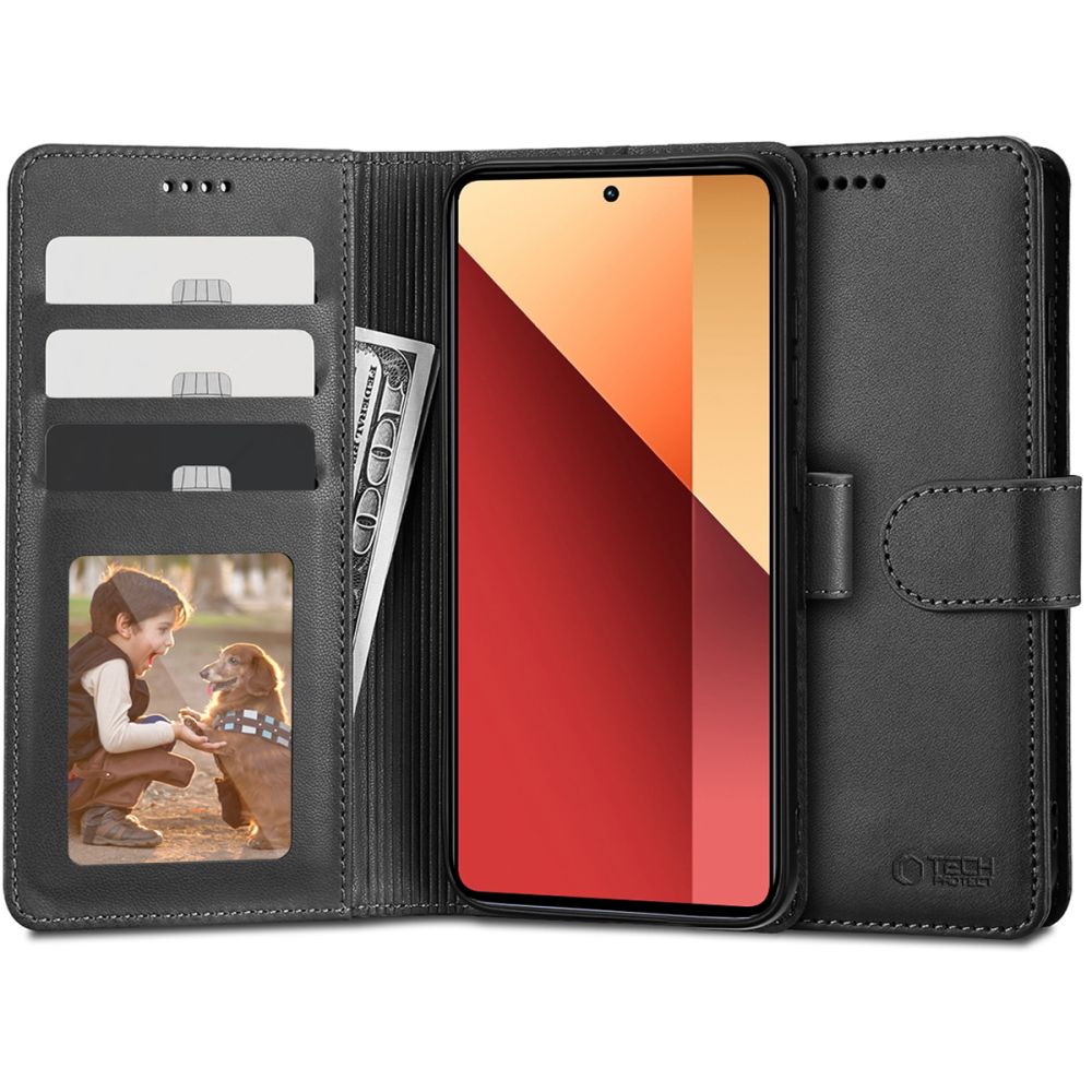 TECH-PROTECT WALLET Tok Xiaomi Redmi Note 13 Pro / Poco M6 Pro Fekete