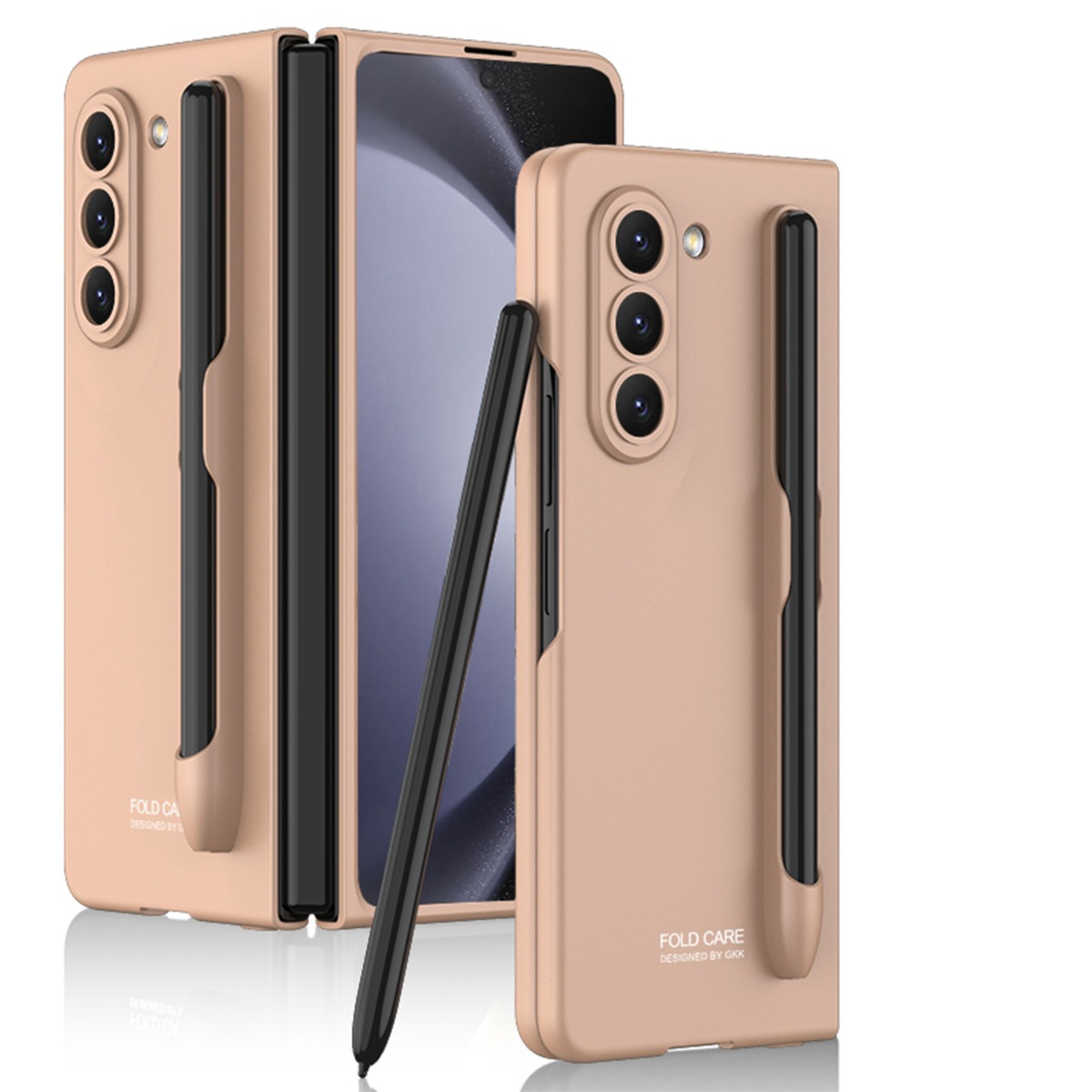 GKK PEN Műanyag Borítás S Penhez Samsung Galaxy Z Fold 5 5G Rose Gold