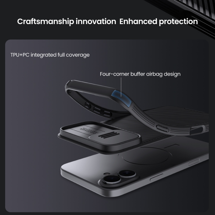 NILLKIN CAMSHIELD PRO Fedél A Apple-hoz IPhone 16 Plus Fekete