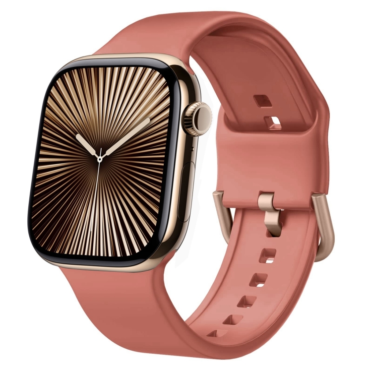 SILICONE Cserélhető Szíj Apple Watch 10 42mm-es Korallhoz