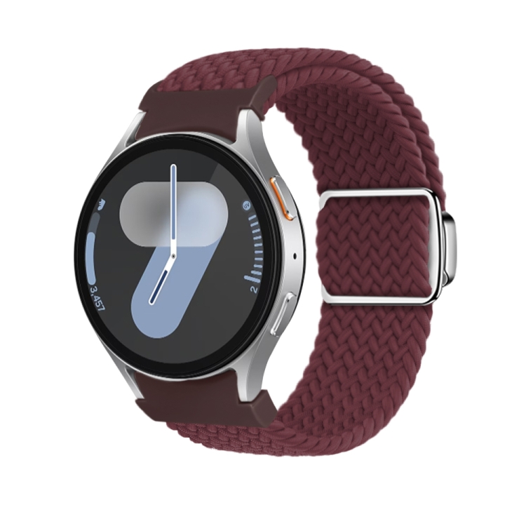 FONÁSOS Nylon Szíj Samsung Galaxy Watch 7 (40 / 44 Mm) WINE RED-hoz