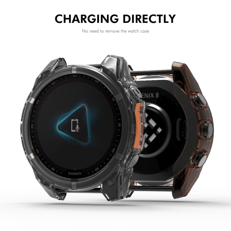 TPU HALF BORÍTÓ Burkolat Garmin Fenix 8 43mm Kék