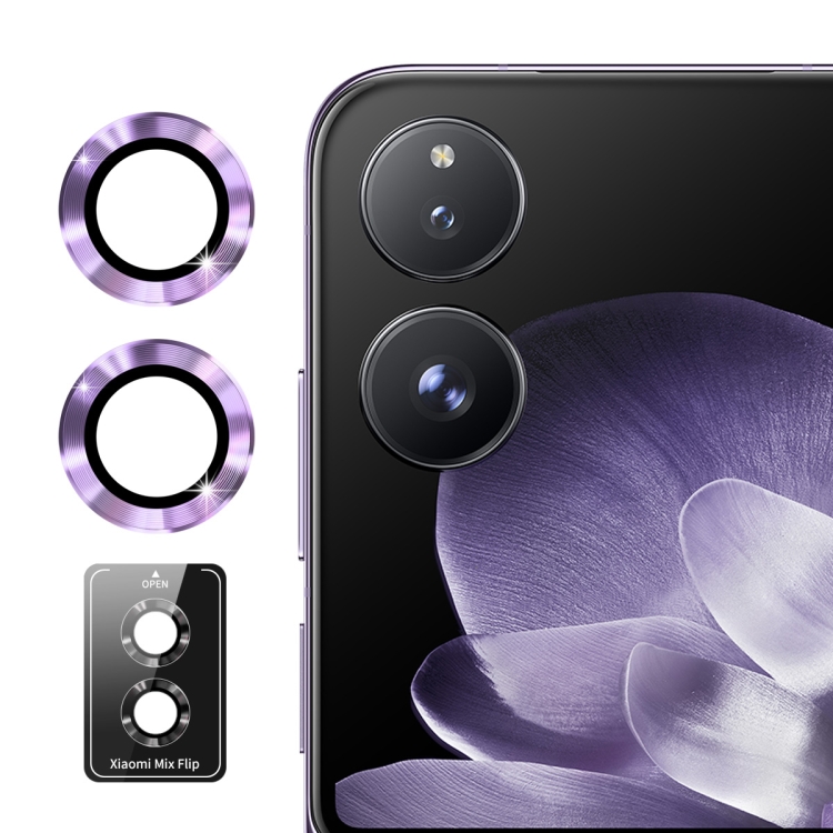 ENKAY ALU Kameraüveg Xiaomi MIX Flip PURPLE