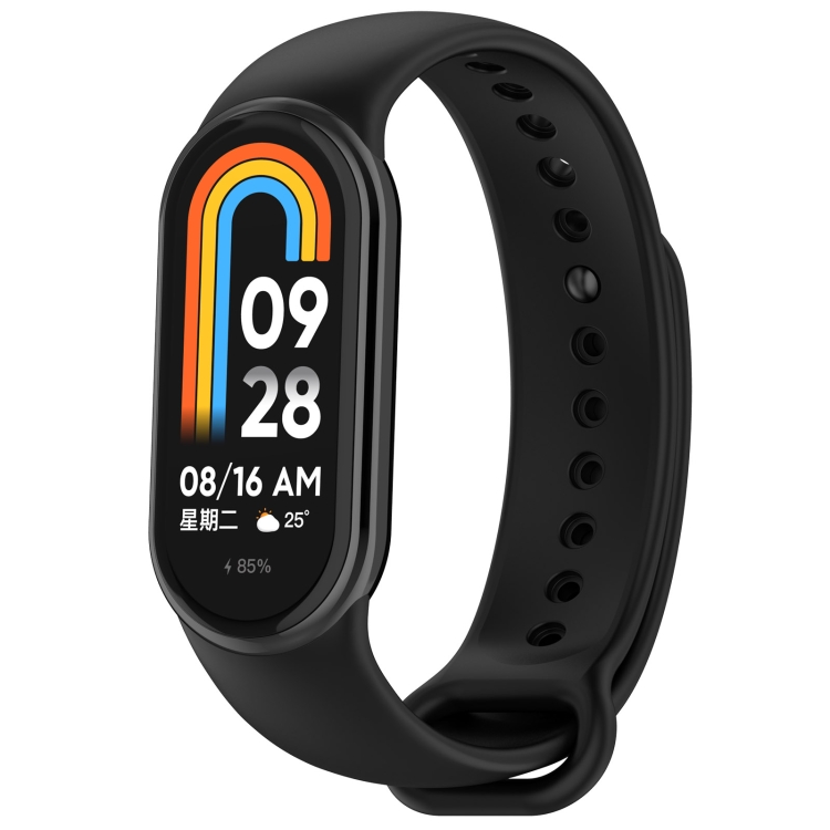 SILICONE Cserélhető Szíj A Xiaomi Smart Band 9-hez Fekete