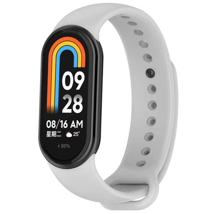 SILICONE Cserélhető Szíj A Xiaomi Smart Band 9 Szürke Színhez