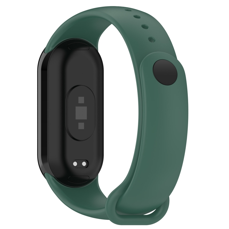 SILICONE Cserélhető Szíj A Xiaomi Smart Band 9-hez Sötétzöld