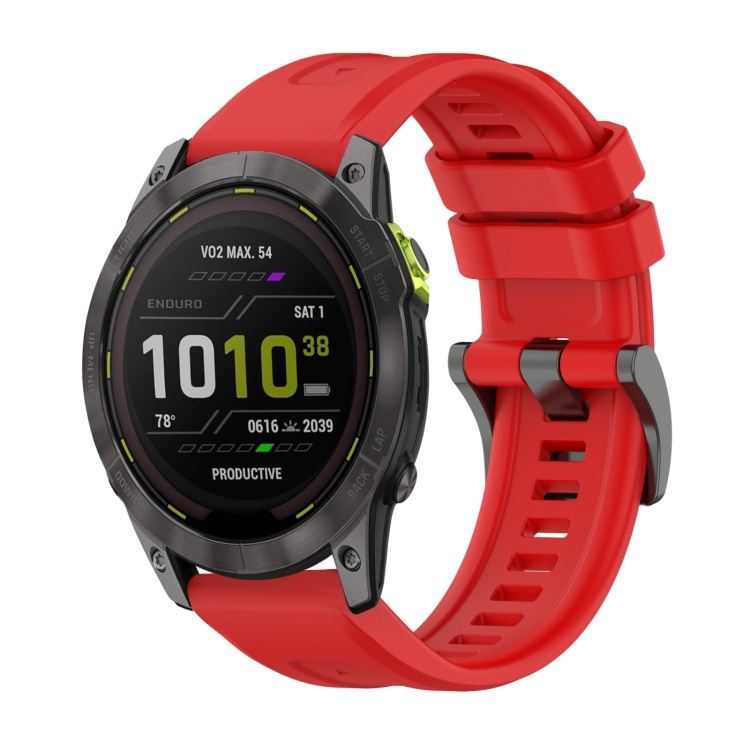 SILICONE Cserélhető Szíj Garmin Enduro 3 Piroshoz