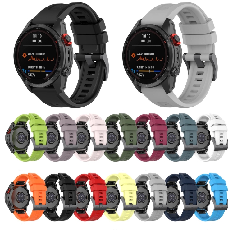 SILICONE Cserélhető Szíj Garmin Enduro 3 Narancshoz