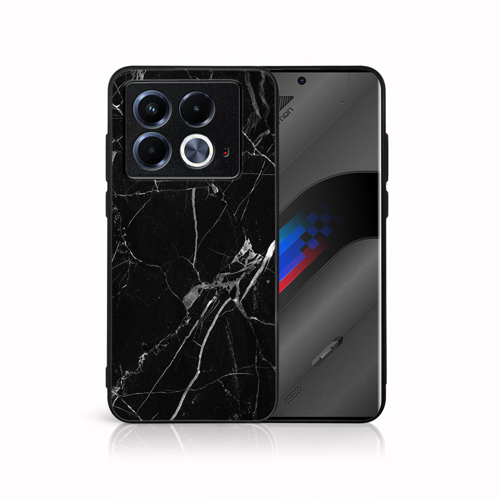 MY ART Védőburkolat A Infinix-hez Note 40 BLACK MARBLE (142)