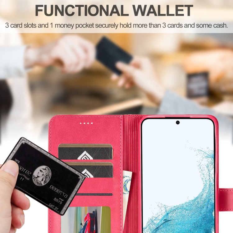 IMEEKE Wallet Tok Samsung Galaxy A34 5G Rózsaszín