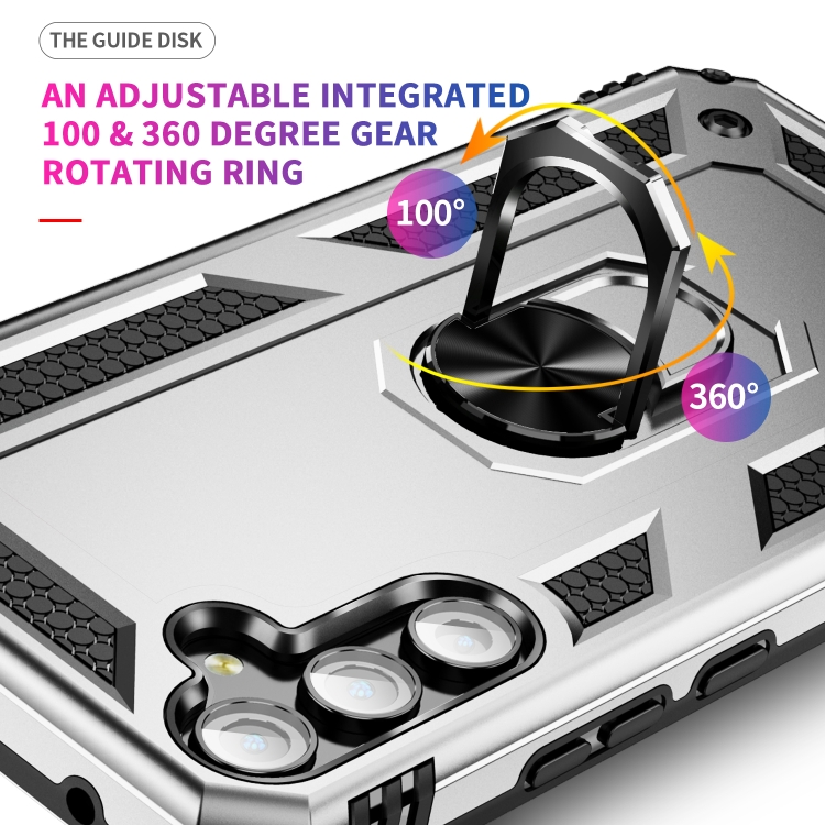 RING Burkolat Tartóval Samsung Galaxy A34 5G Ezüst