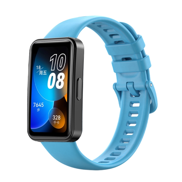 SZILIKON Szíj Huawei Band 8-hoz Világoskék