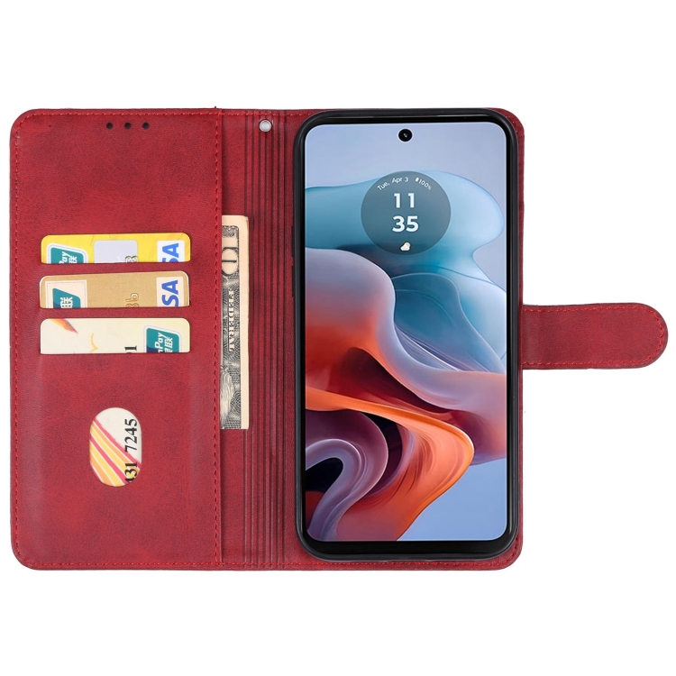 SMOOTH Wallet Tok Motorola Moto G34 5G Piros