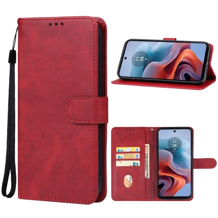 SMOOTH Wallet Tok Motorola Moto G34 5G Piros