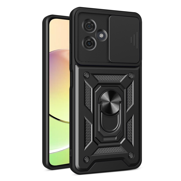 RING KAMERA Borító Tartóval Motorola Moto G54 5G / G54 5G Power Edition Fekete