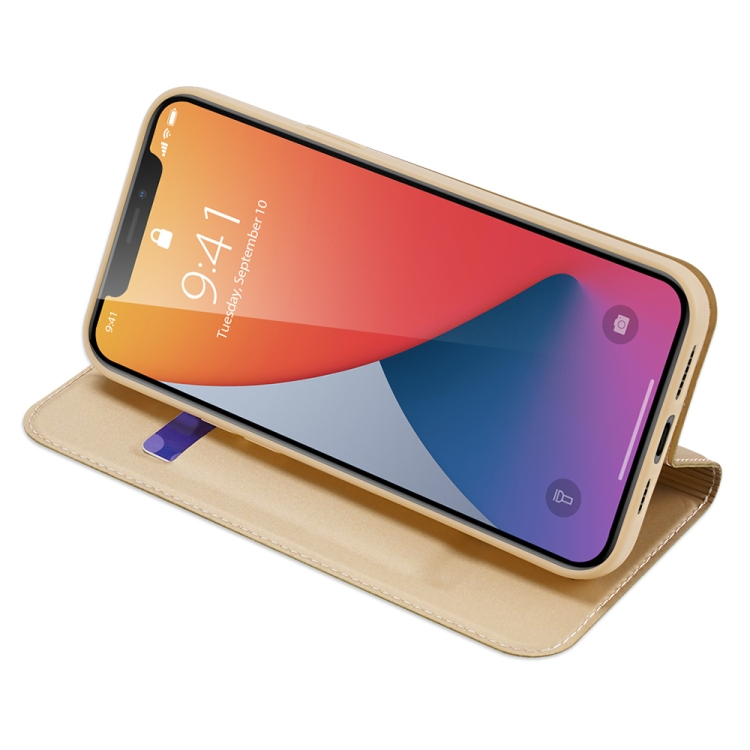 DUX Pénztárca Borító Apple IPhone 12 Pro Max Gold