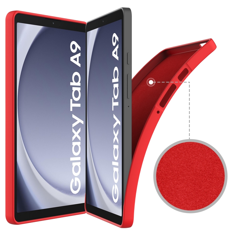 RUBBER Védőburkolat Samsung Galaxy Tab A9 Piros