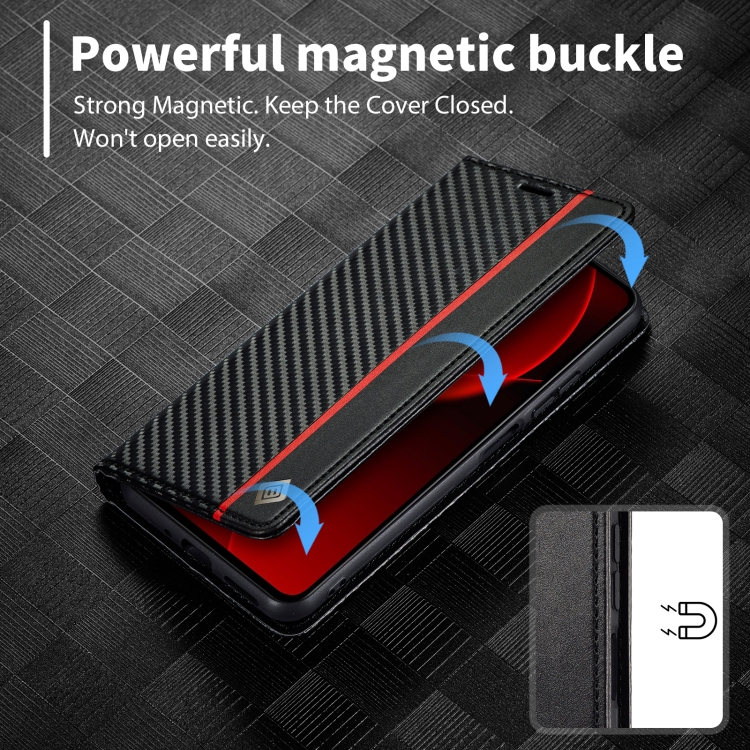 IMEEKE CARBON Wallet Tok Xiaomi 13T / 13T Pro