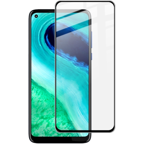 3D Edzett üveg Motorola Moto G8 Fekete