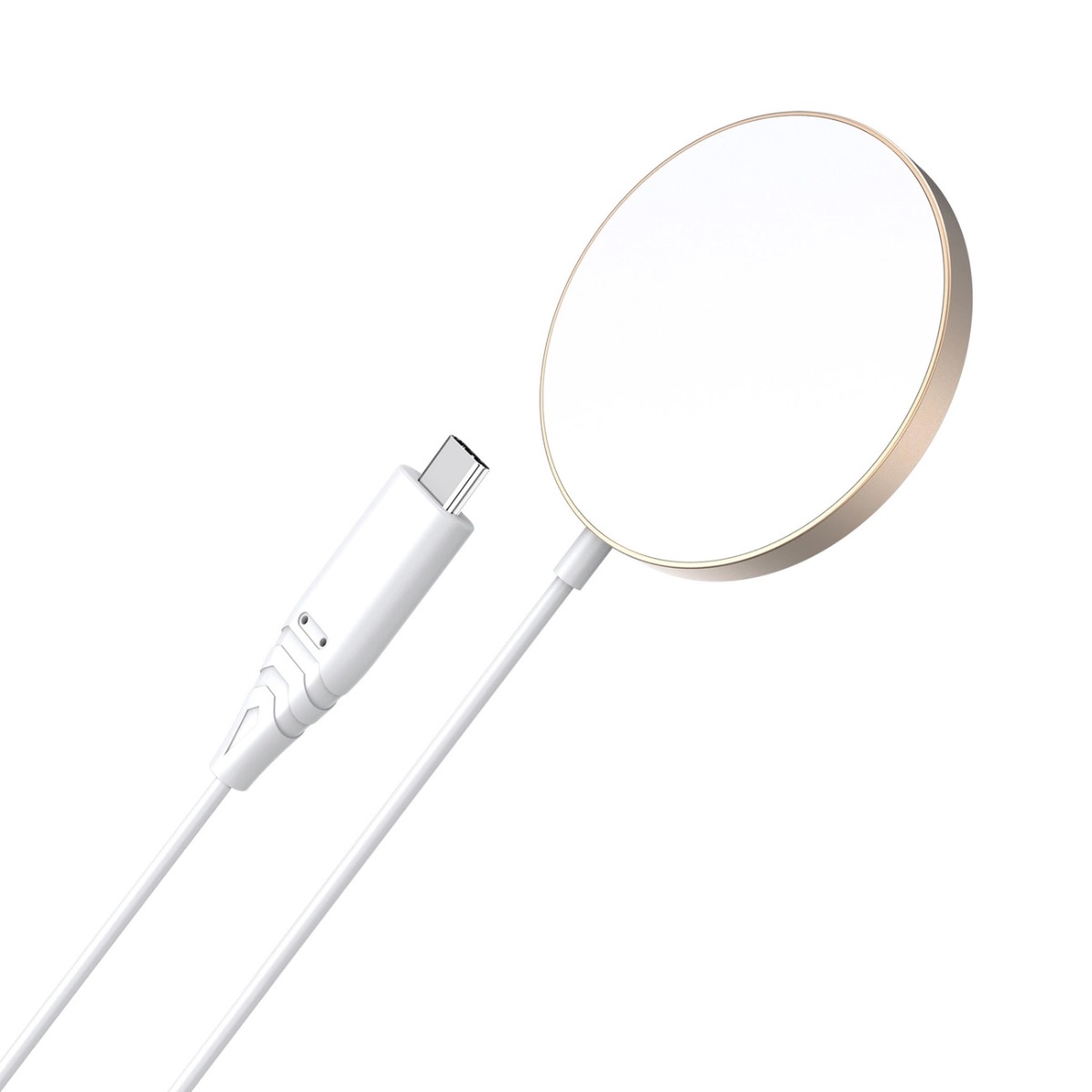 CHOETECH T518 15W Vezeték Nélküli Töltő, MagSafe Fehér-arany