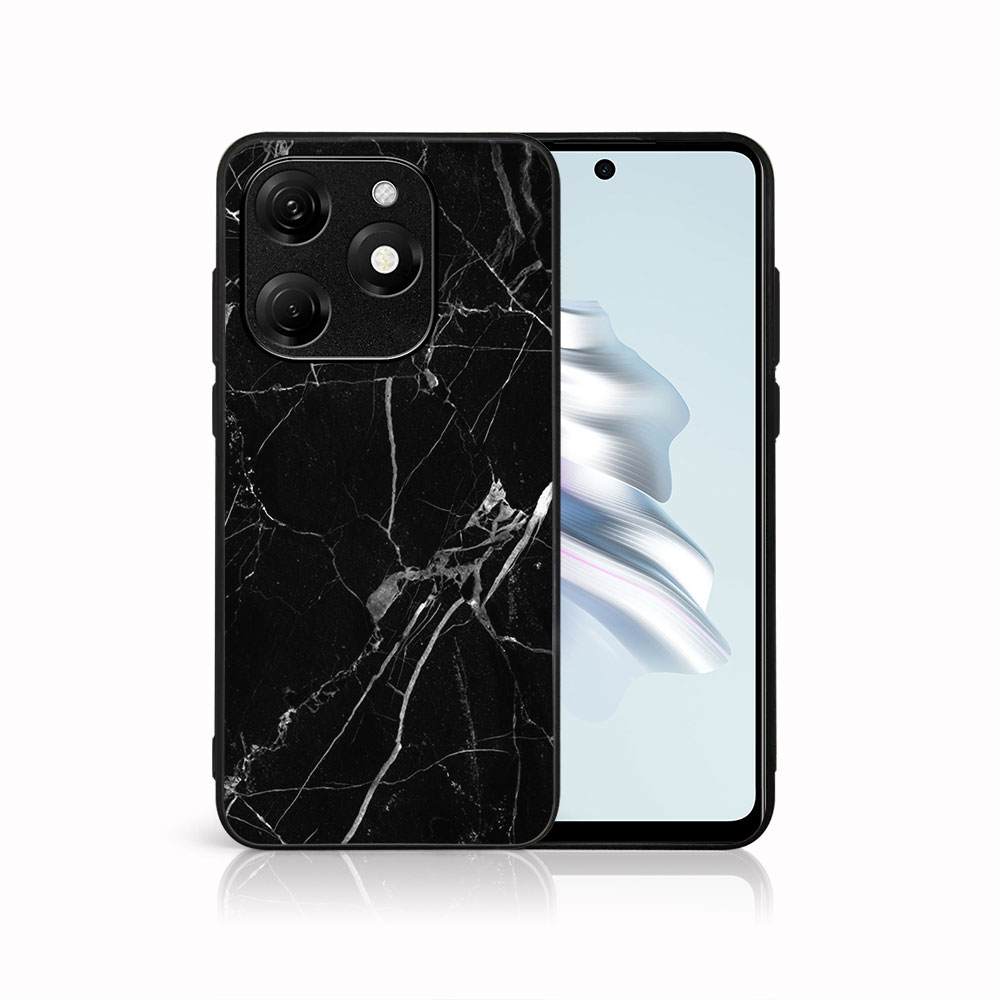 MY ART Védőburkolat Tecno Spark 20C / Tecno Spark Go 2024 BLACK MARBLE-hoz (142)