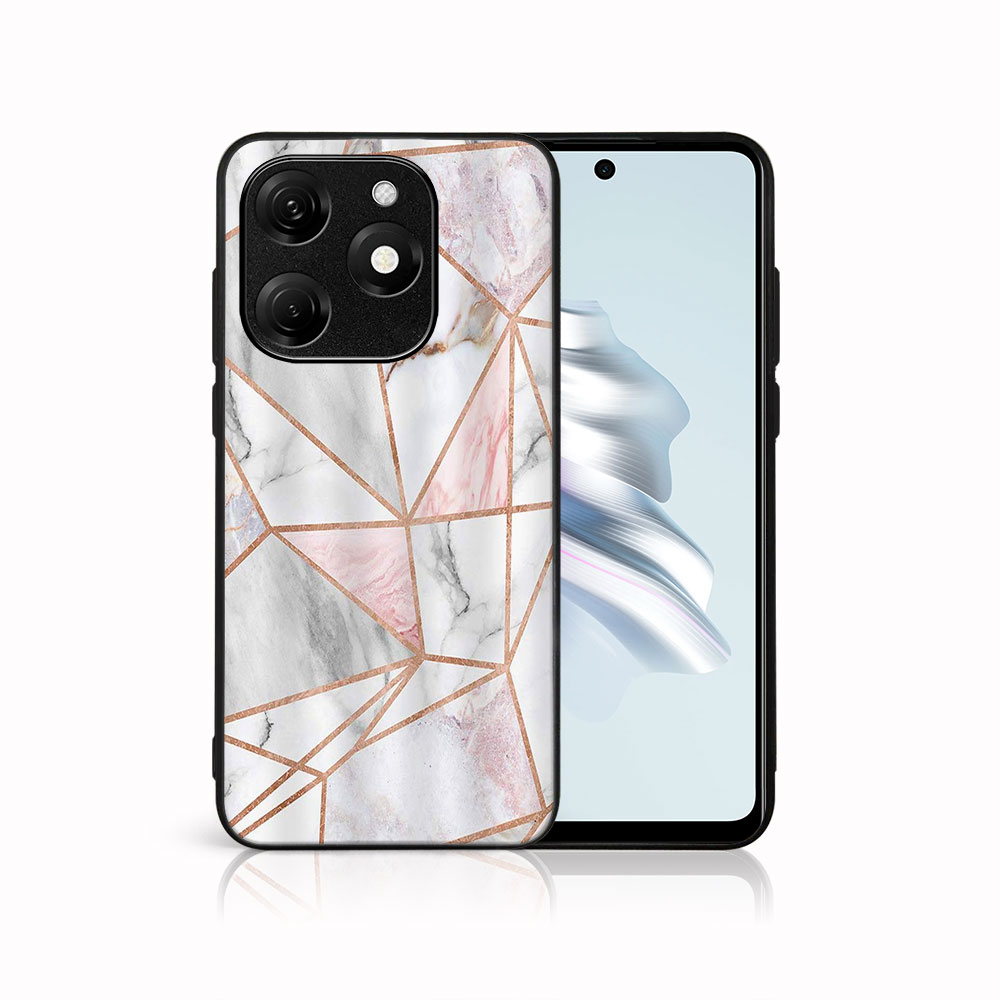 MY ART Védőburkolat A Tecno Spark 20-hez PINK MARBLE (143)