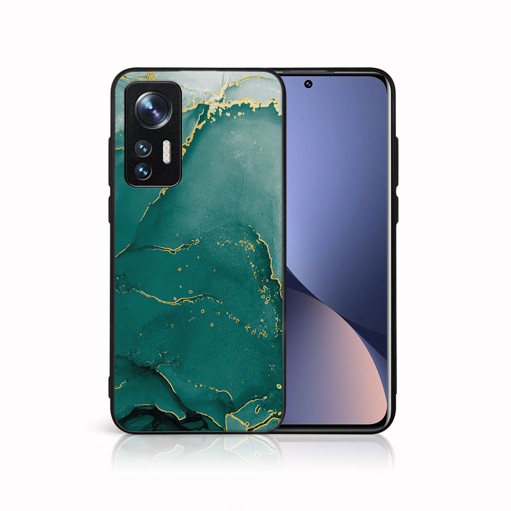 MY ART Védőburkolat A Xiaomi 12 Lite-hoz GREEN MARBLE (145)