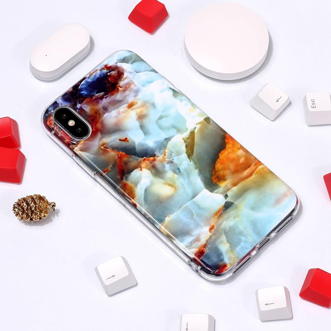 MARBLE Védőburkolat Apple IPhone X / IPhone XS SUNSET