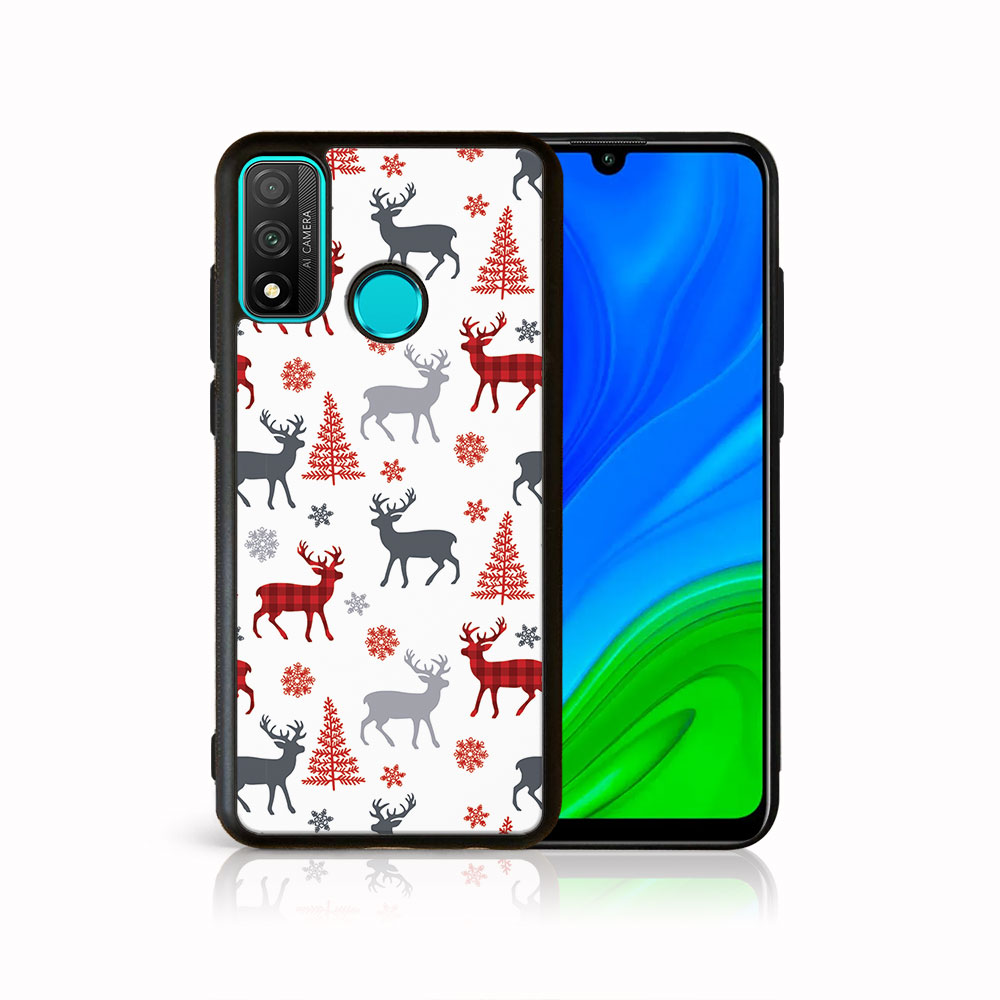 MY ART Borító Karácsonyi Dizájnnal, Huawei P Smart 2020 DEER (068)