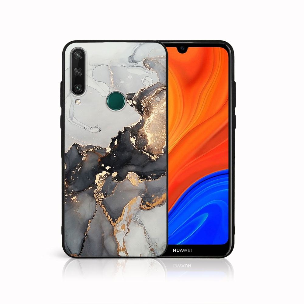 PROTEMIO MY ART Védőtok Huawei Y6p Készülékhez - GREY MARBLE (140)