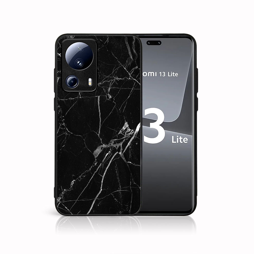 MY ART Védőburkolat A Xiaomi 13-hoz Lite BLACK MARBLE (142)